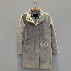 J. Crew Gray Wool Car Coat